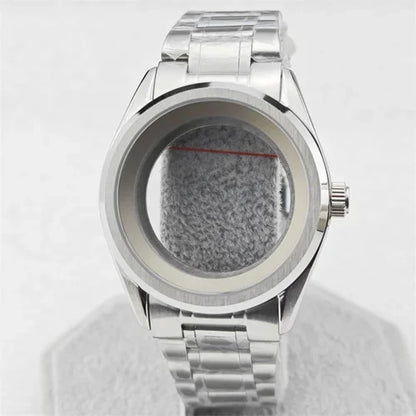 39.5mm SUB Stainless Watch Case Set with Sapphire Glass for NH35/NH36/4R35A