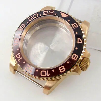 40mm CUSN8 solid Bronze sapphire glass Watch Case fit Japan NH35 NH36 ETA 2824