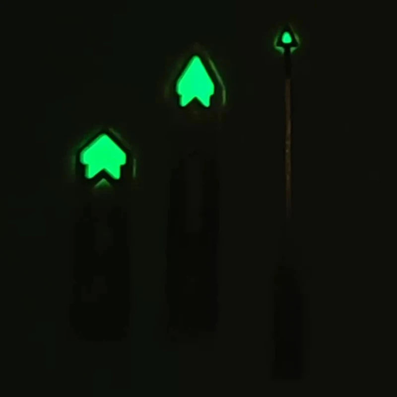 Modified Green Luminous Silver-Yellow Watch Hands for NH35/NH36/4R/7S Movement