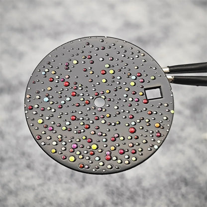 28.5mm Watch Dial with Single Calendar Date Starry Sky Gemstone Surface for NH35