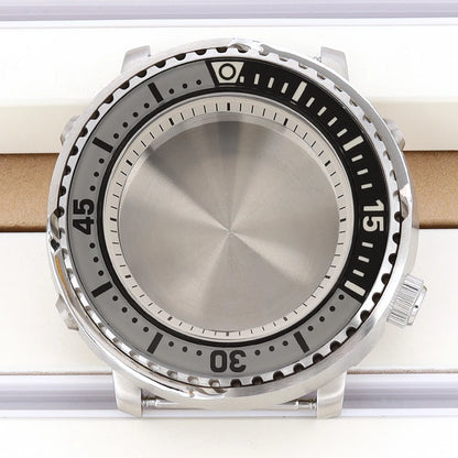 43mm Watch Case For NH34 NH35 NH36 NH38 Tuna Sapphire Crystal Luminous Bezel