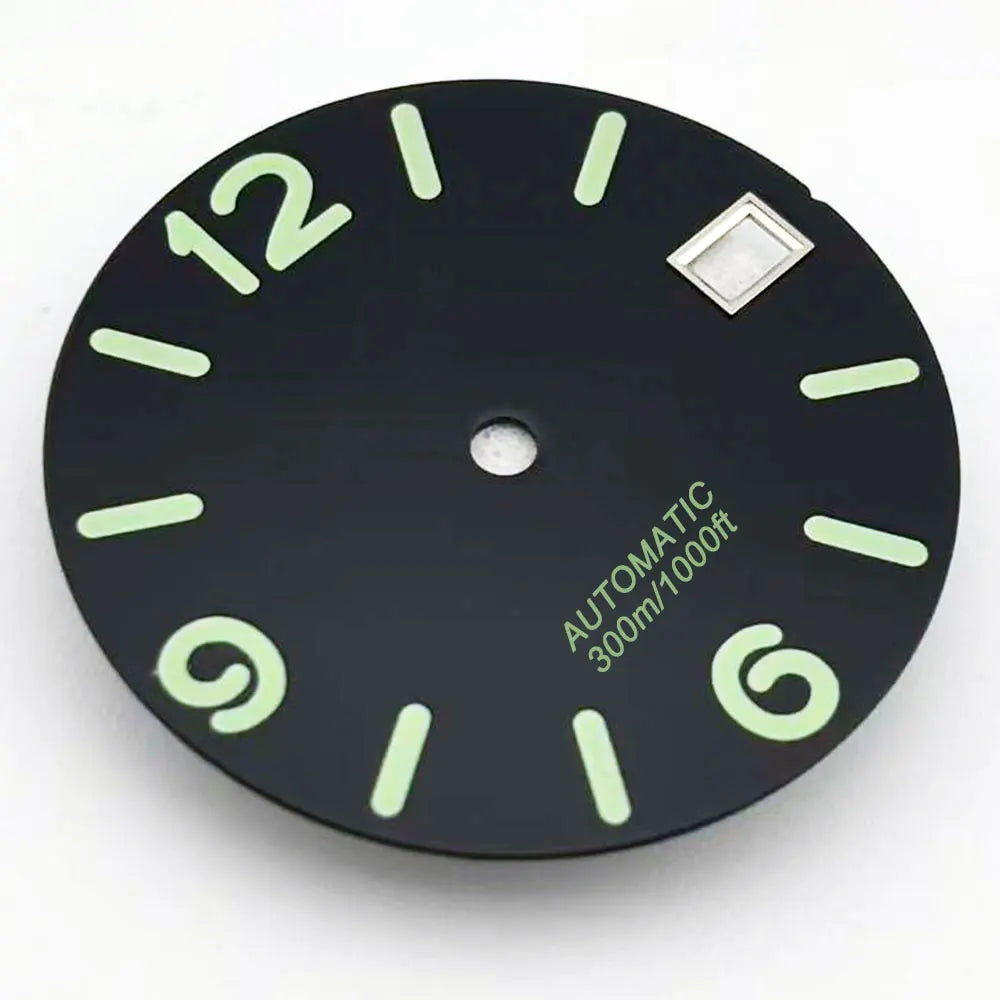 Multicolor Font 28.5mm Watch Dial C3 Green Luminous for NH35 NH36 Movement