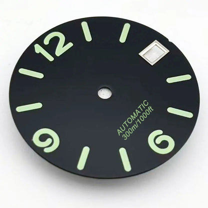 Multicolor Font 28.5mm Watch Dial C3 Green Luminous for NH35 NH36 Movement