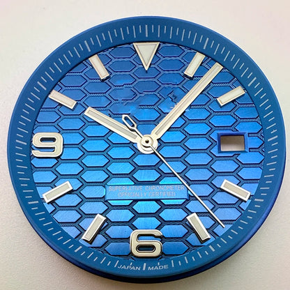 39.5mm Land-Dwellwe Steel Watch Case+Strap Sapphire Glass 33.8mm Dial Fit NH35