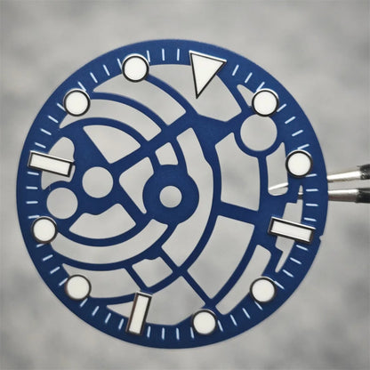 28.5mm Hollowed Surface with BGW9 Strong Luminou Watch Dial for NH36/NH35/NH70