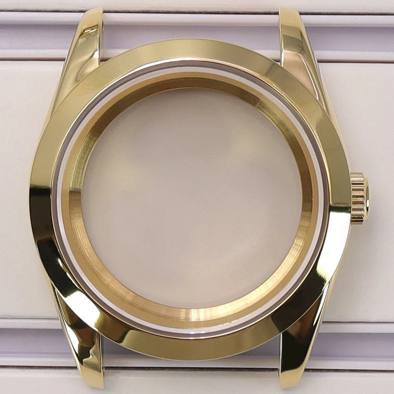 36/39mm Case Bevel Edge Bezel Sapphire For NH35 NH36 NH34 NH38 4R36 Miyota 8215