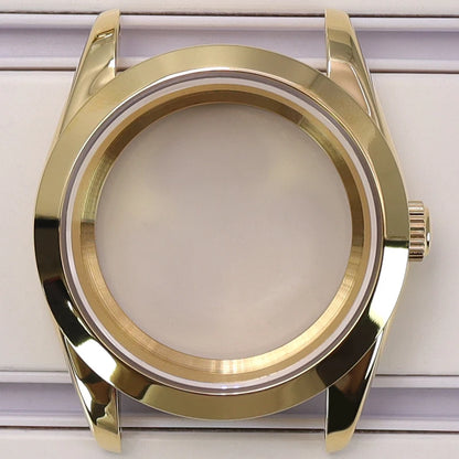 36/39mm Case Bevel Edge Bezel Sapphire For NH35 NH36 NH34 NH38 4R36 Miyota 8215