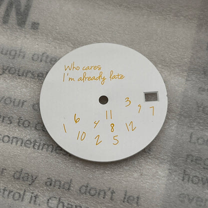 New Log Modified Watch Face 28.5mm DIY Watch Dial Fits NH35/4R36 Movement