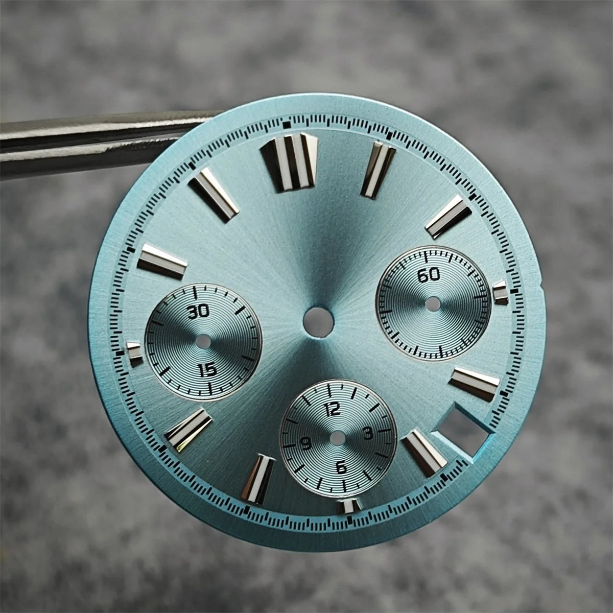 29.5mm Multicolor Watch Dial with Blue Luminous for VK63 Quartz Hand Movement