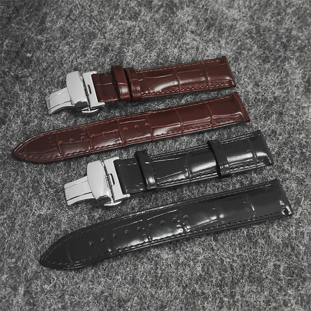 39mm Steel Watch Case Strap Dial for NH35 NH36 4R 7S PU Leather Strap 31mm Dial