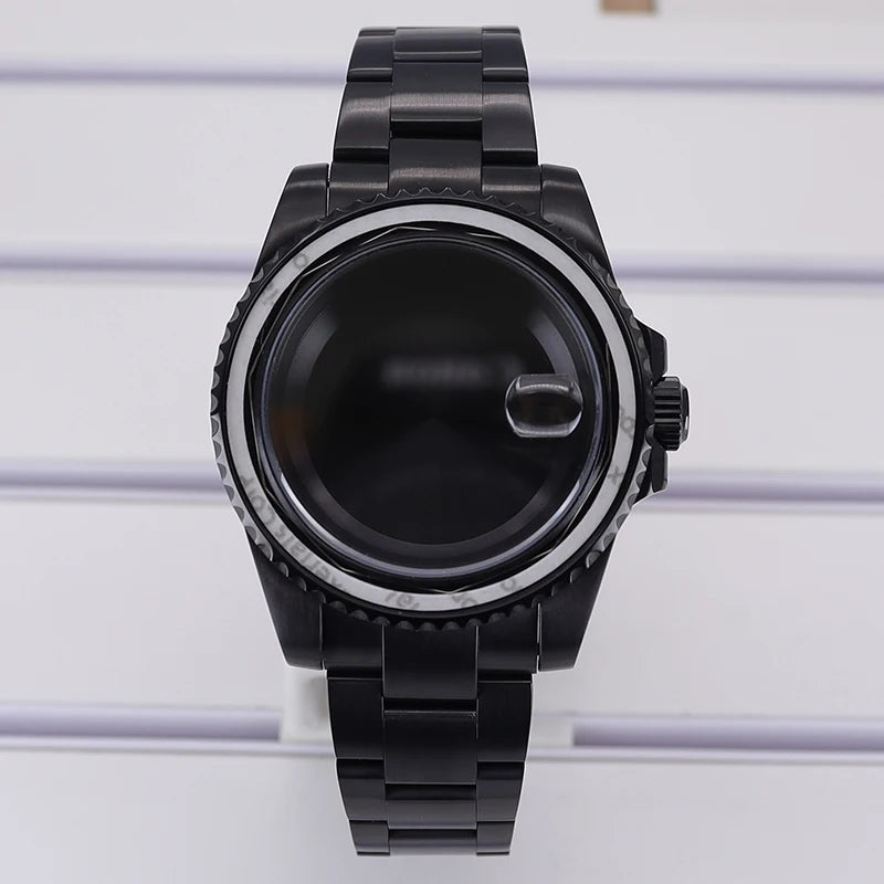 40mm Watch Case PVD Strap Sapphire For NH35 NH36 NH34 ETA 2824 8215 GMT SUB