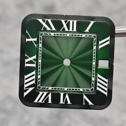 38mm 316L Stainless Steel Square Watch  Case Set for NH36 4R36 Movement