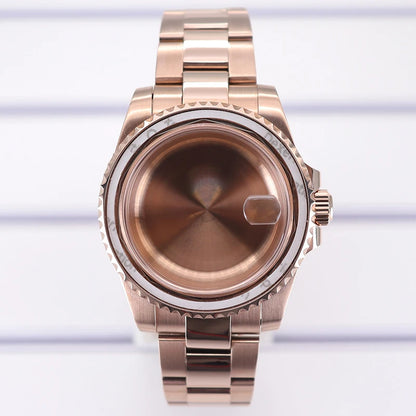 40mm Watch Case Sapphire Crystal For NH35 NH36 34 Miyota8215 Eta2824 GMT SUB