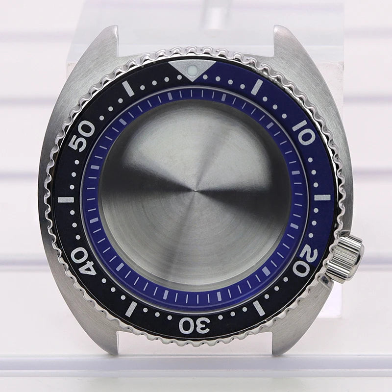 45mm Men's Watch Case With Chapter Ring For Mod Abalone NH35 NH36 NH34/38 4R36