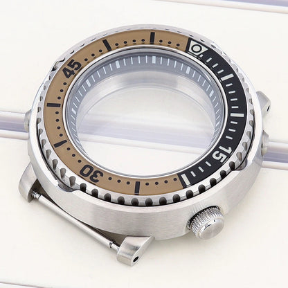 20ATM Diver Case 43mm Watch Cases C3 Bezel For NH35 NH36 NH34 NH38 4R36 4R36