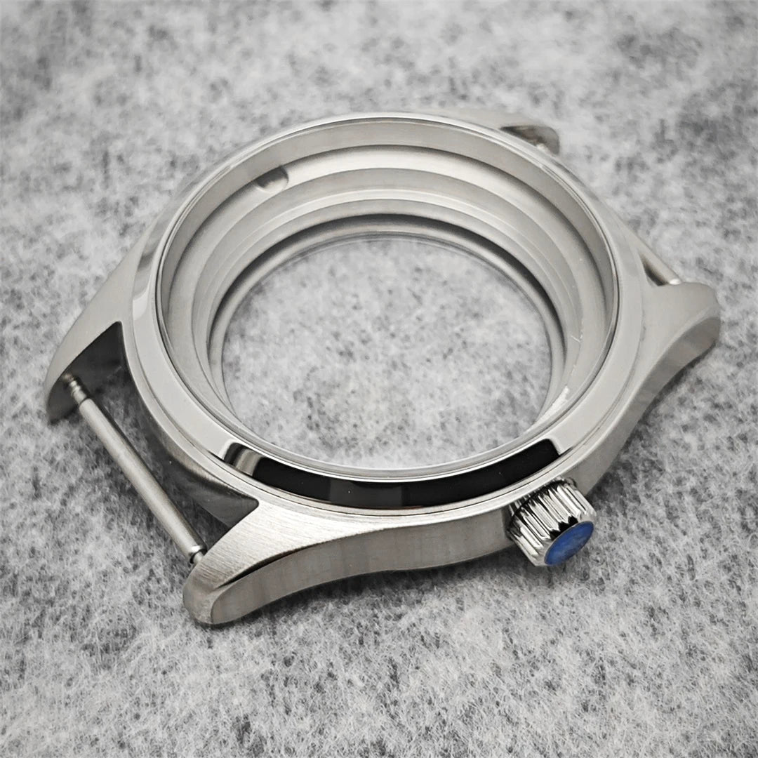 40mm 316L Stainless Steel Sapphire Crystal Watch Case for NH35 NH36 Movement