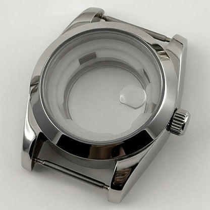 31MM Ladies Round Polished Fluted Bezel Sapphire Crystal Watch Case for NH05/06