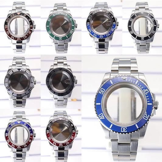 40mm Watch Cases Sapphire For Nh35 Nh36 Nh34/38 Nh70 Miyota 8215 Eta 2824 PT5000