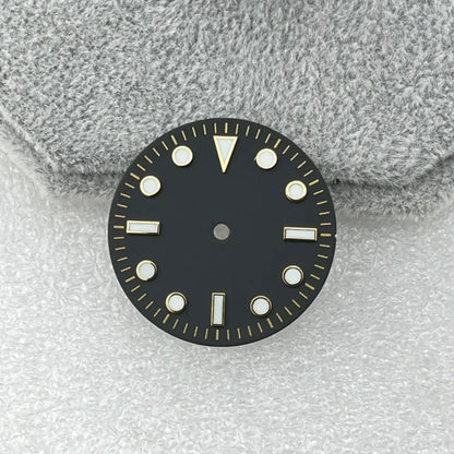 28.5mm Blue Luminous Watch Dial SUB Surface No Calendar Window for NH35/NH36