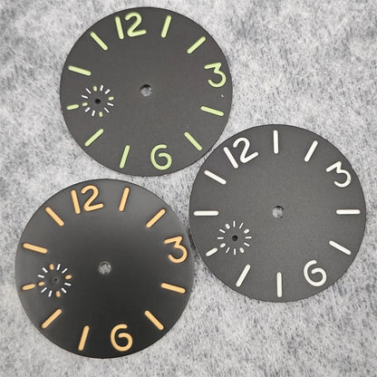 Personalized 36mm Watch Dial Green Luminous for ETA6497/ Seagull ST36 Movement