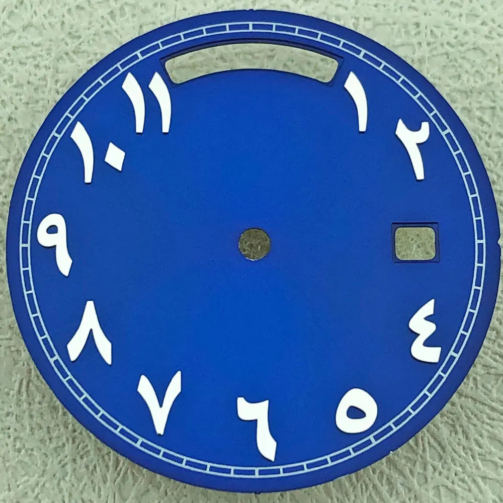 Modified 31mm Arabic Dual Calendar Watch Dial Suitable For 8285 Movement