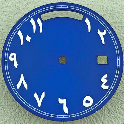Modified 31mm Arabic Dual Calendar Watch Dial Suitable For 8285 Movement