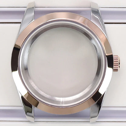 36/39mm Case Bevel Edge Bezel Sapphire For NH35 NH36 NH34 NH38 4R36 Miyota 8215