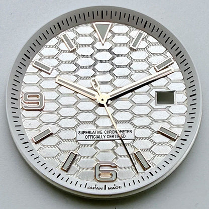 39.5mm Land-Dwellwe RG Case+Strap Sapphire Glass Luminou 33.8mm Dial Fit NH35