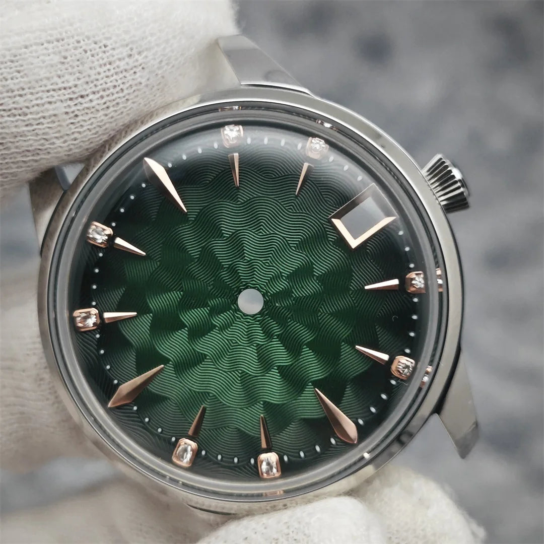 33mm Bubble Crystal Women's Cocktail Steel Watch Case for NH35/NH36/4R35A/4R36A