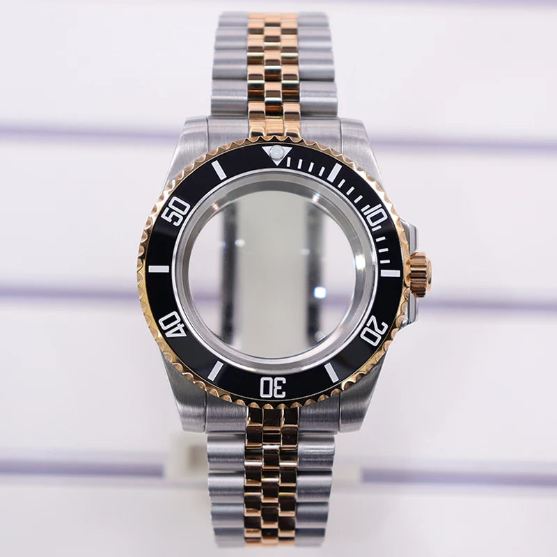 40mm Watch Case For NH35 NH34 NH36 NH70/Miyota8215/Eta2824 PT5000 Slide Buckle