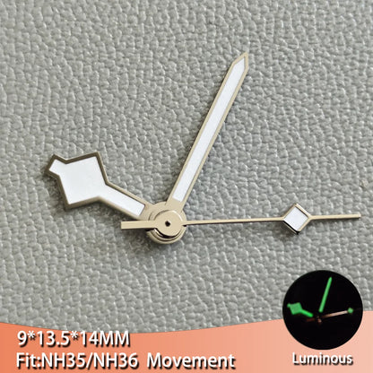 Luminous Watch Hands Pointers For Men's Watches With Suitable for NH35 NH36