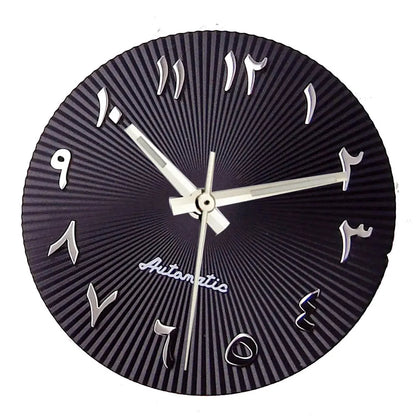 29mm ice blue Middle East numeral dial for 36-39mm fluted bezel watches, compatible with Miyota NH35/NH36 ETA PT.