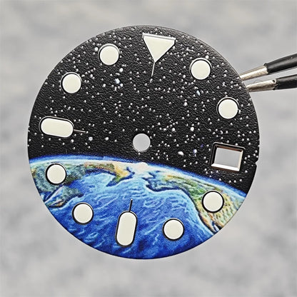 28.5mm Watch Dial Starry Sky and Earth Luminous Surface for NH35/NH36/4R/7S