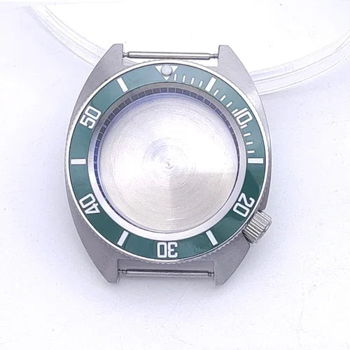40mm Watch Case with Ceramic Bezel Shadow Ring Sapphire Crystal for NH35/NH36/4R