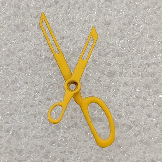Yellow Watch Parts Scissor-shaped Watch Hands NO Lume 2 Hands Fit for NH35/36/7S Movement