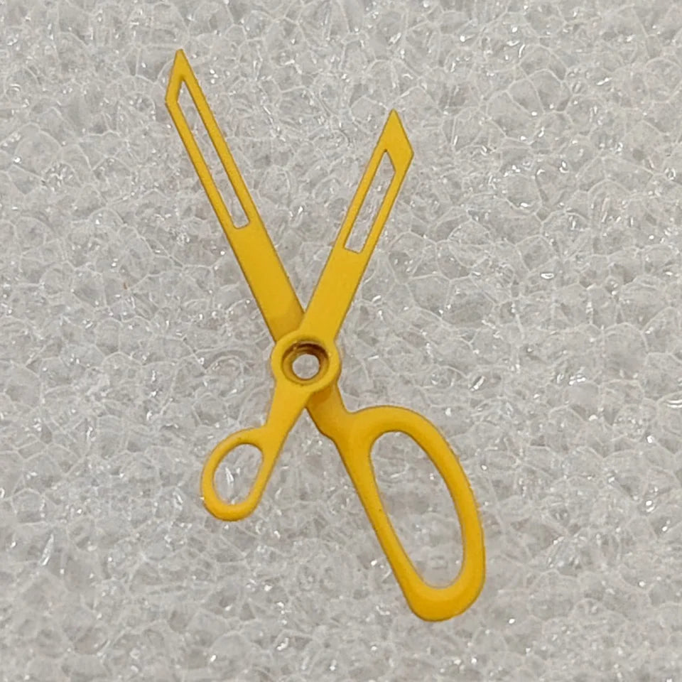 Yellows Scissor-shaped Watch Hands NO Lume 2 Hands Fit for NH35/36/7S