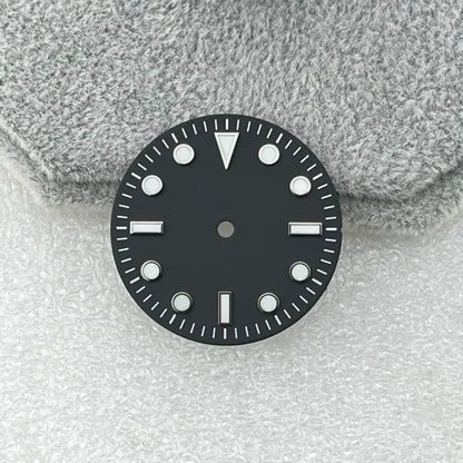 28.5mm Blue Luminous Watch Dial SUB Surface No Calendar Window for NH35/NH36