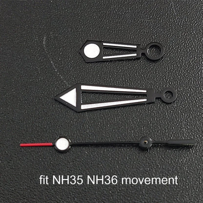 Luminous watch hands for NH35, NH36, ETA 2836, 2824 & Miyota 8205, 8215 movements