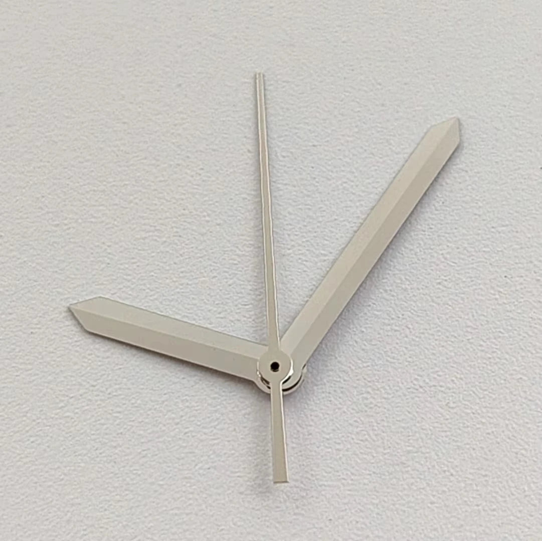 Silver Trim Polished Modified Watch Hands No Luminous for NH35 NH36 Movement
