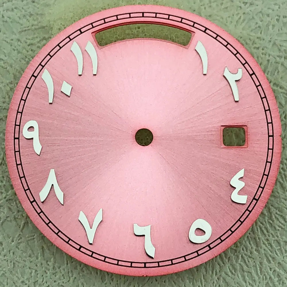 Modified 31mm Arabic Dual Calendar Watch Dial Suitable For 8285 Movement