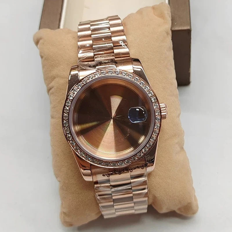 316L Steel 36/39mm Watch Case 28.5-29mm Dial Jubilee Bracelet Fit NH35/NH36/4R