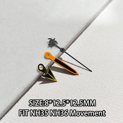 Watch Hands Luminous Suitable For NH35 NH36 Movement Personalized Second Hand