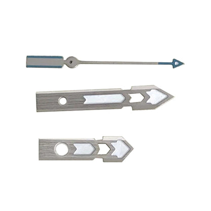 Modified Silver Trim Green Luminous Watch Hands for NH34 NH35 NH36 NH70 Movement