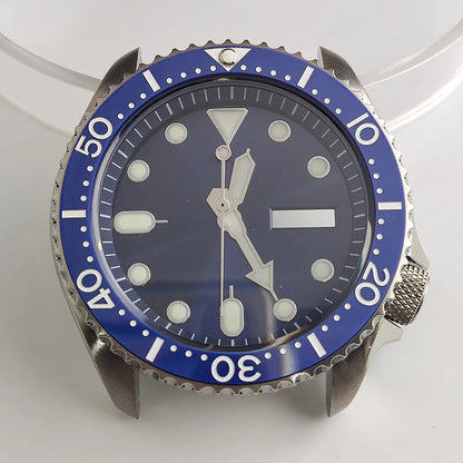 Plane Sapphire Glass Ceramic Bezel Stainless Steel Watch Case Fit NH 35 NH36 Movement High End Waterproof Watch Case