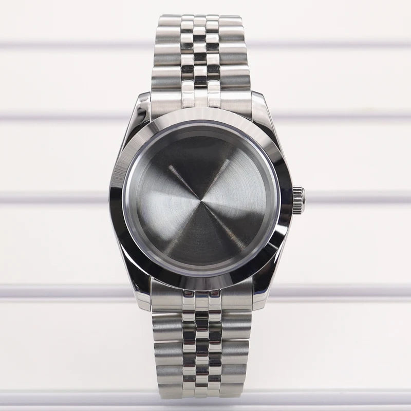 36/39mm Watch Case Bevel Edge Bezel Sapphire Glass For NH35 NH36 NH38 Miyota8215