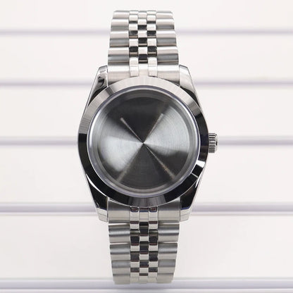 36/39mm Watch Case Bevel Edge Bezel Sapphire Glass For NH35 NH36 NH38 Miyota8215
