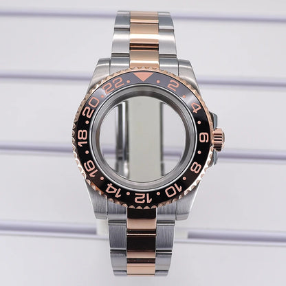 40mm Cases For NH35 NH34 NH36 NH38 NH70 Miyota8215 Eta2824 Unidirectional Bezel