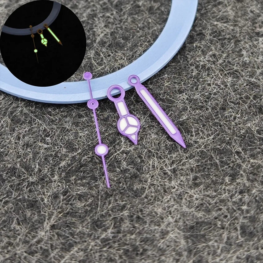 Colored Watch Hands for NH35 NH36 Movement Green Luminous Pointers Watch