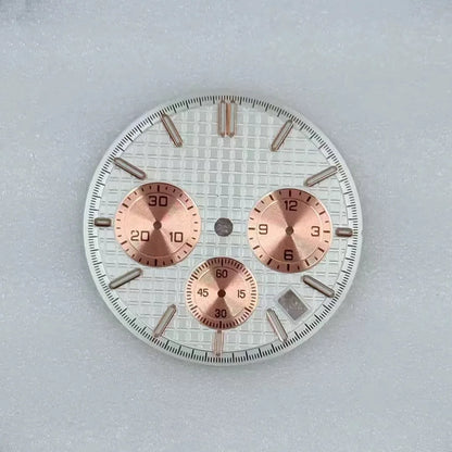31.8mm Mechanical Timer Watch Dial And Hands Suitable For VK63 Quartz Movement