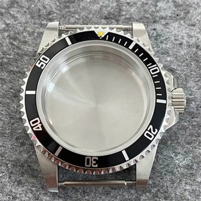 39.5mm Retro Flat Mirror Sapphire Glass Case Stainless Steel Case for NH35 NH36